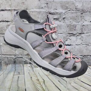 KEEN Astoria West Sandals Women’s 8.5 Gray Coral Waterproof 1023589 w/Box